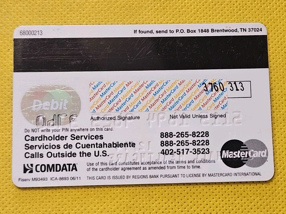 COMDATA MasterCard Credit Card~Exp 2014~our item #CCB106