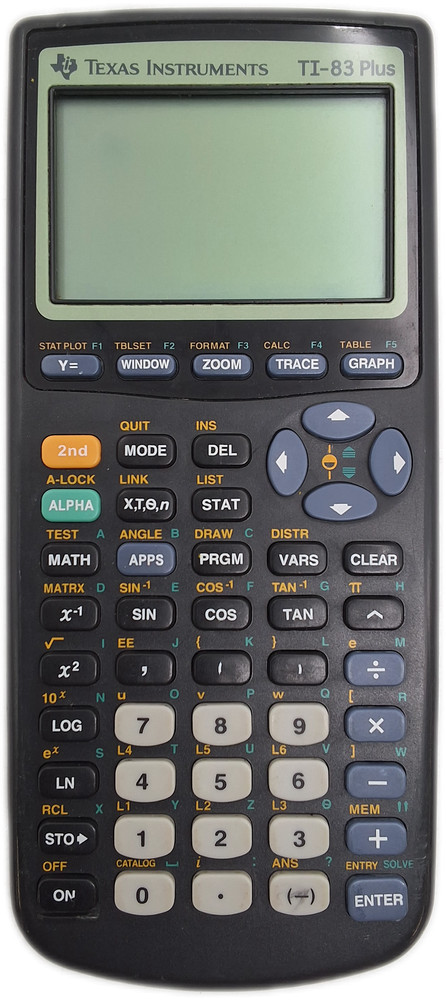 TI-83 Plus Graphing Calculator Programmable LCD Calculus Battery
