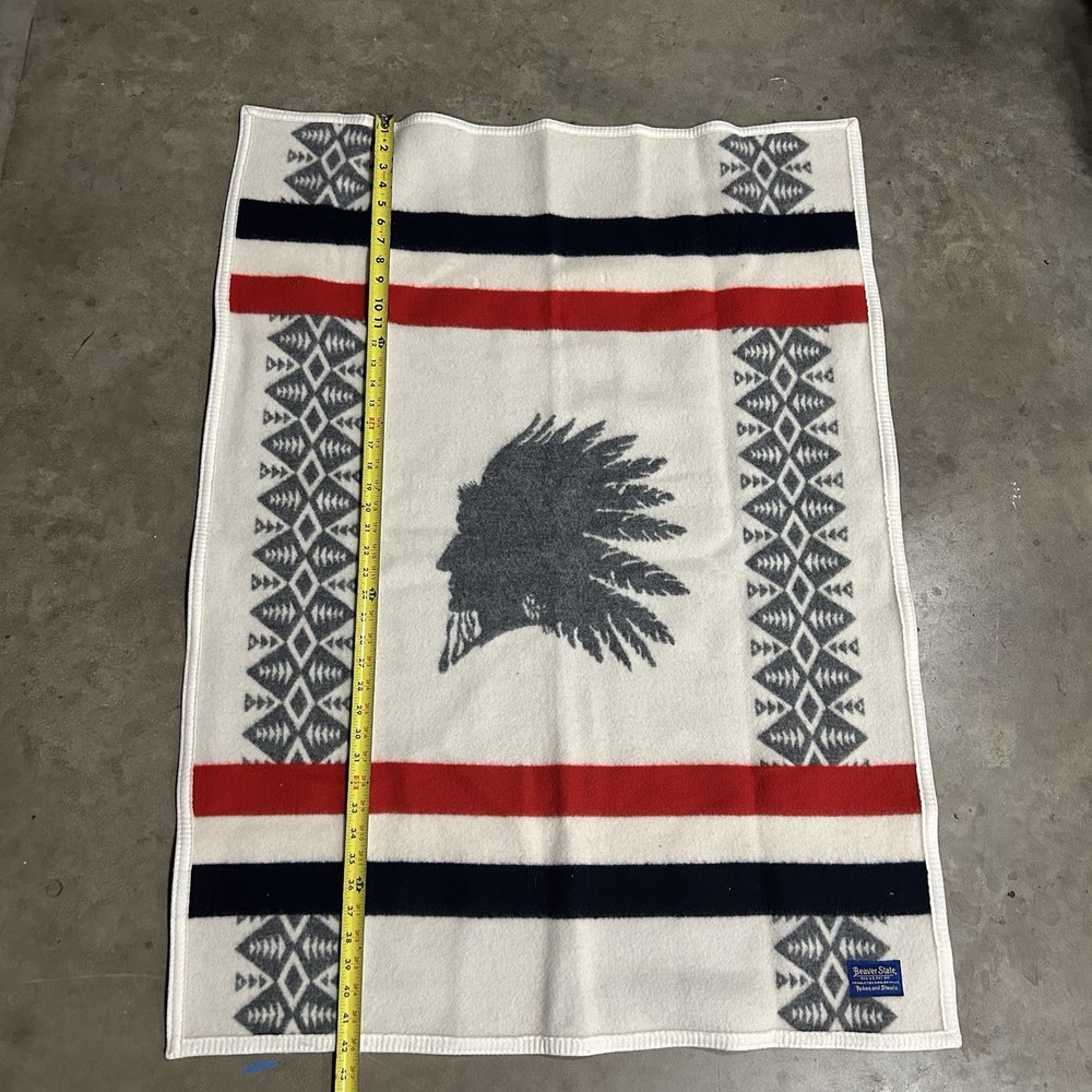 Pendleton Beaver State Heroic Chief Joseph Heritage Wool Medium Blanket Throw
