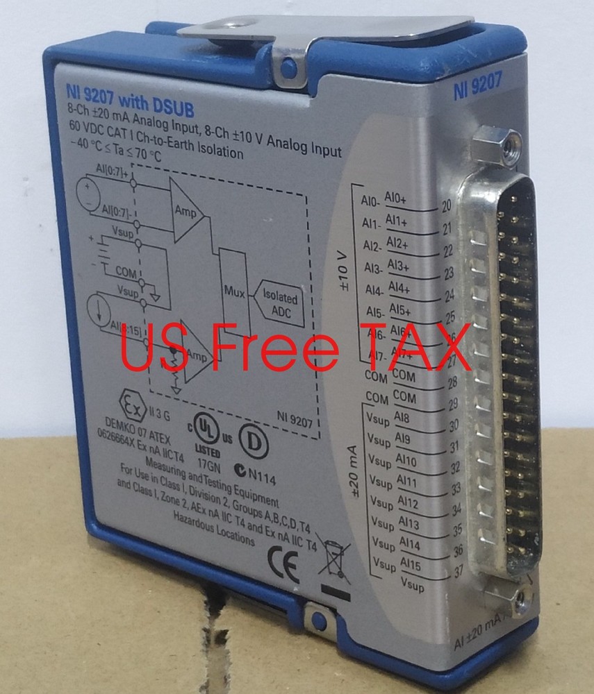 National Instruments NI 9207 cDAQ Analog Input Module, Voltage / Current
