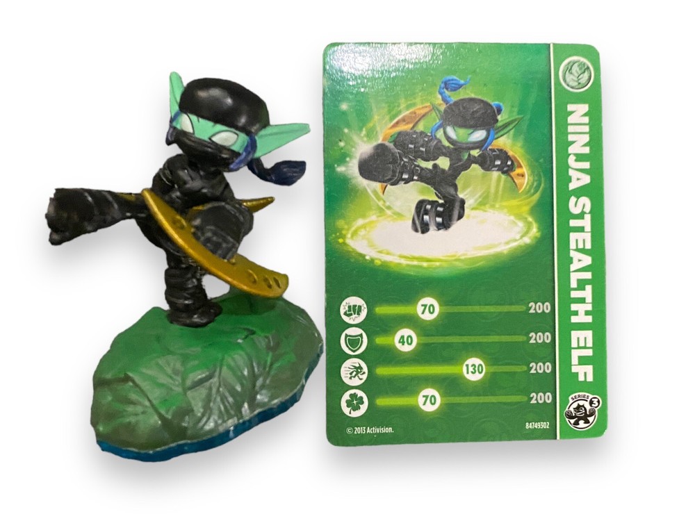Skylanders Swap Force: Ninja Stealth Elf Figure w/ Card