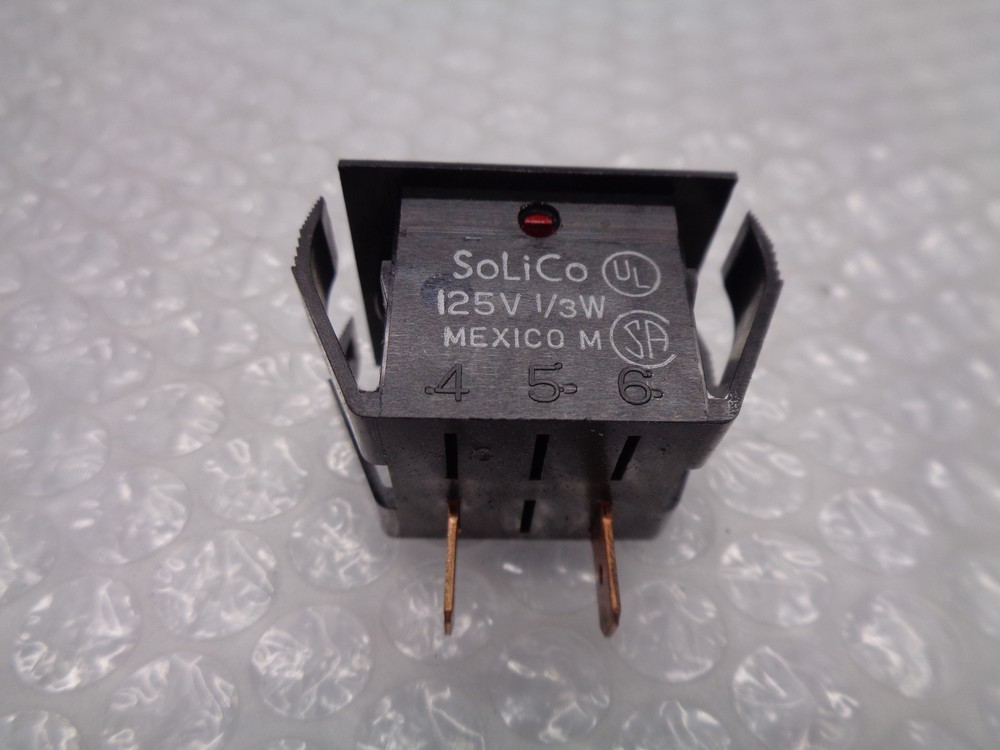 SOLICO 125V 1/3W INDICATOR LIGHT RED NSNP