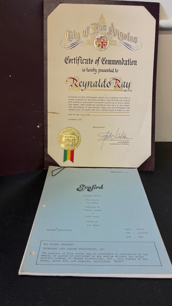 Private Lives 1981 First Draft Script with Certificate of Commendation