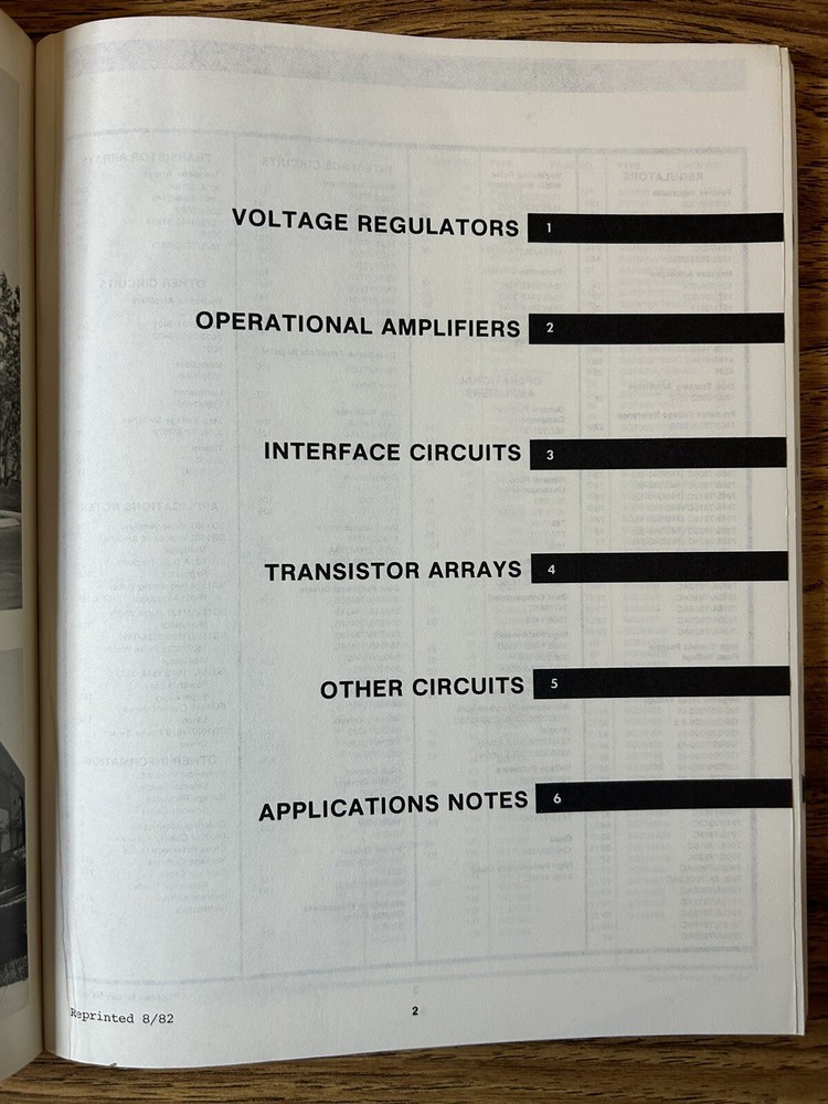Silicon General Linear Integrated Circuits Product Catalog 1980