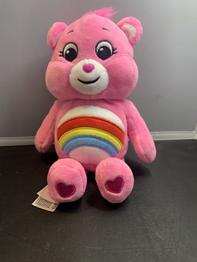 Care Bear 2021  pink cheer Bear 10” inch pink nose basic fun