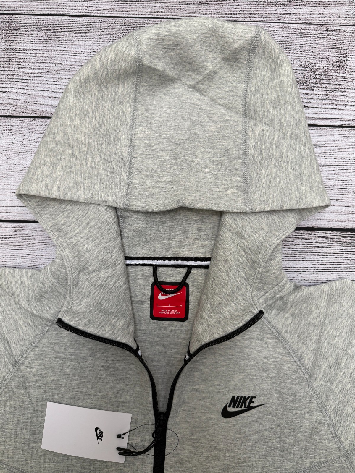 NEW Nike Sportswear Tech Fleece Full-Zip Hoodie & Joggers Set Grey Size S-XL