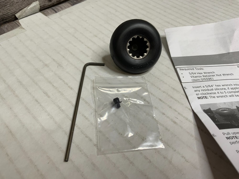 Vitamix 891 Replacement Drive Socket Kit 1 Drive Socket With Allen Wrench
