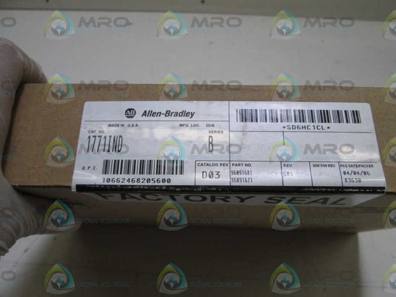ALLEN BRADLEY 1771-IND SER. B INPUT MODULE DATE: 2006 NSFS