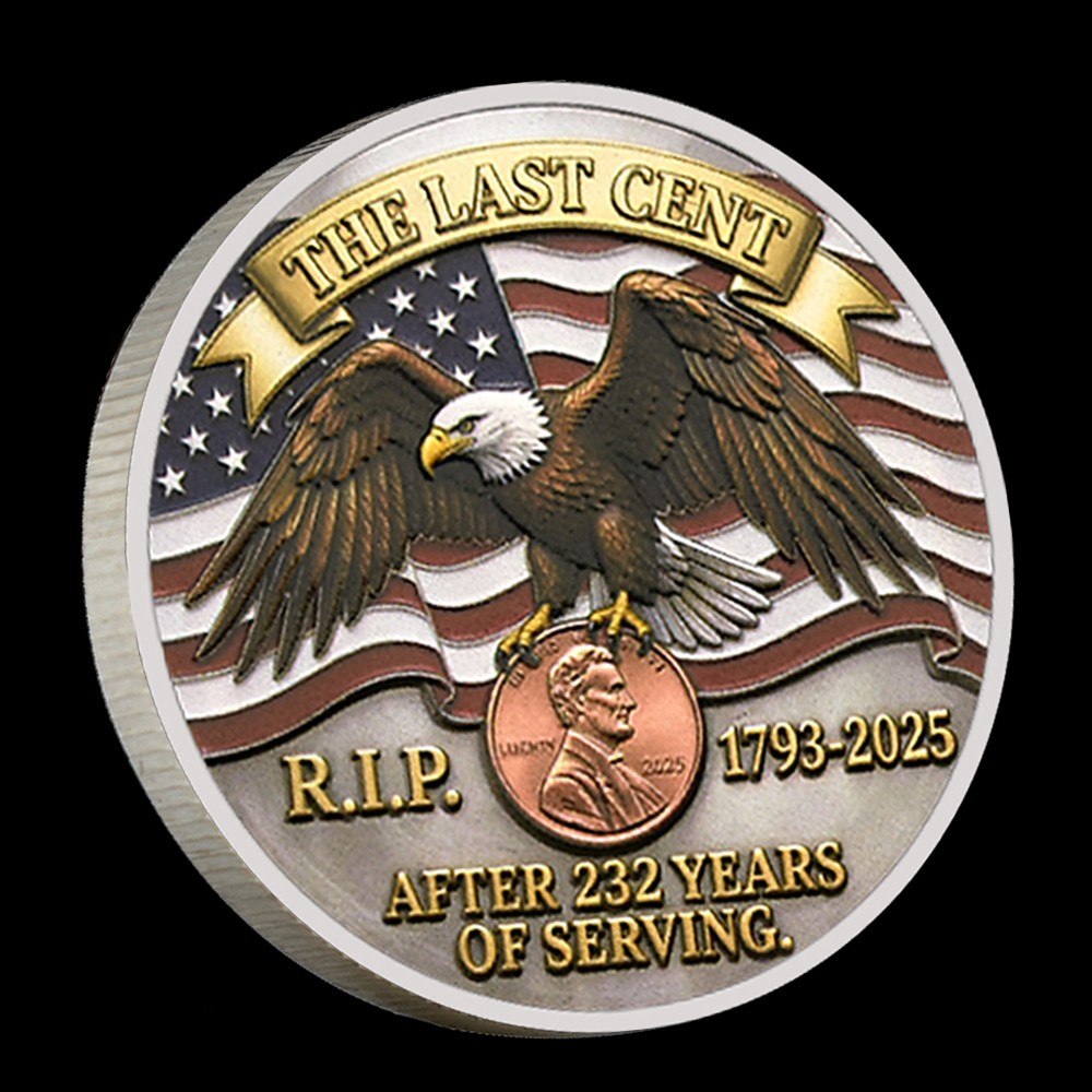 The Last Cent Legacy R.I.P. Penny Commemorative Coin Collectible Gift