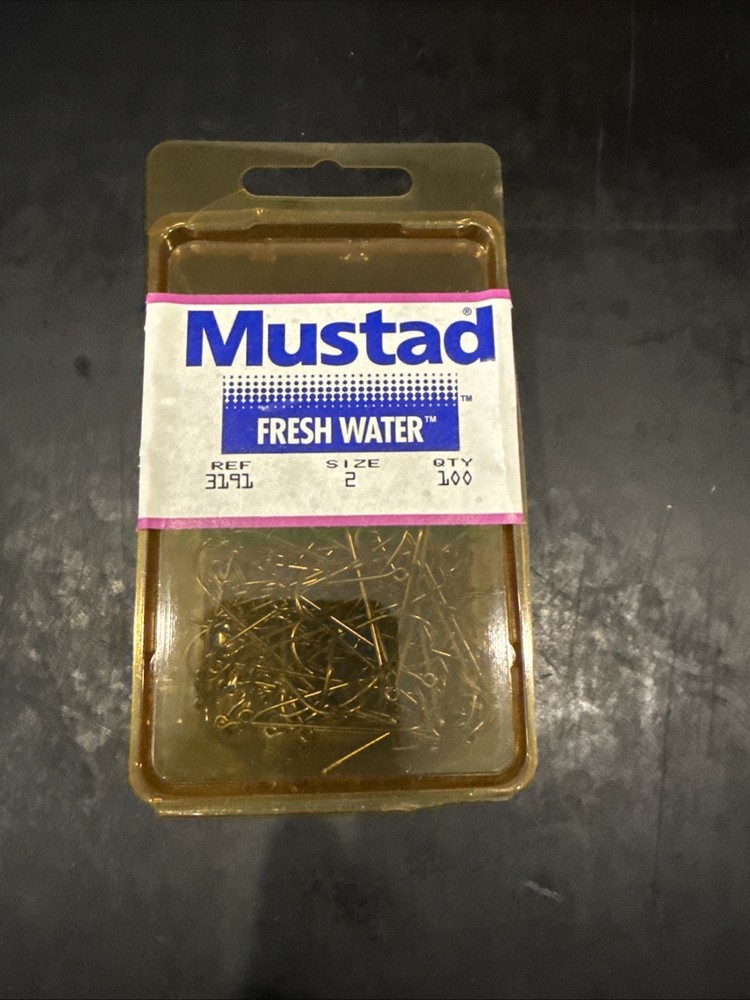 Mustad Ref 3191 Size 2 100 Hooks Per Box