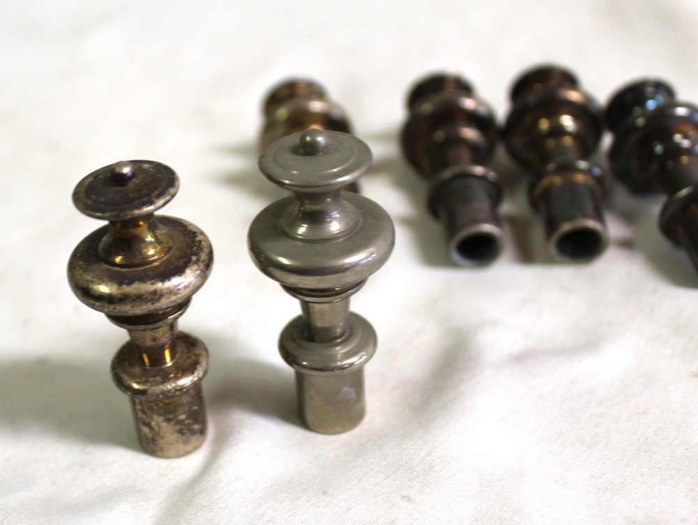 Lamp Finials , Solid ,Silver finish , Asian design