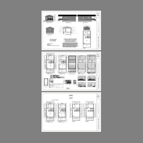 18x32 Tiny House -- 576 sqft -- PDF Floor Plan -- Model 2A