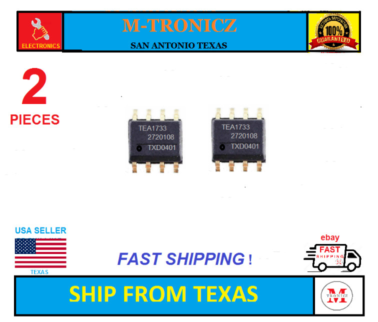 2 PIECES   TEA1733   SMPS Controller IC   Semiconductor  Vizio Popular Chip