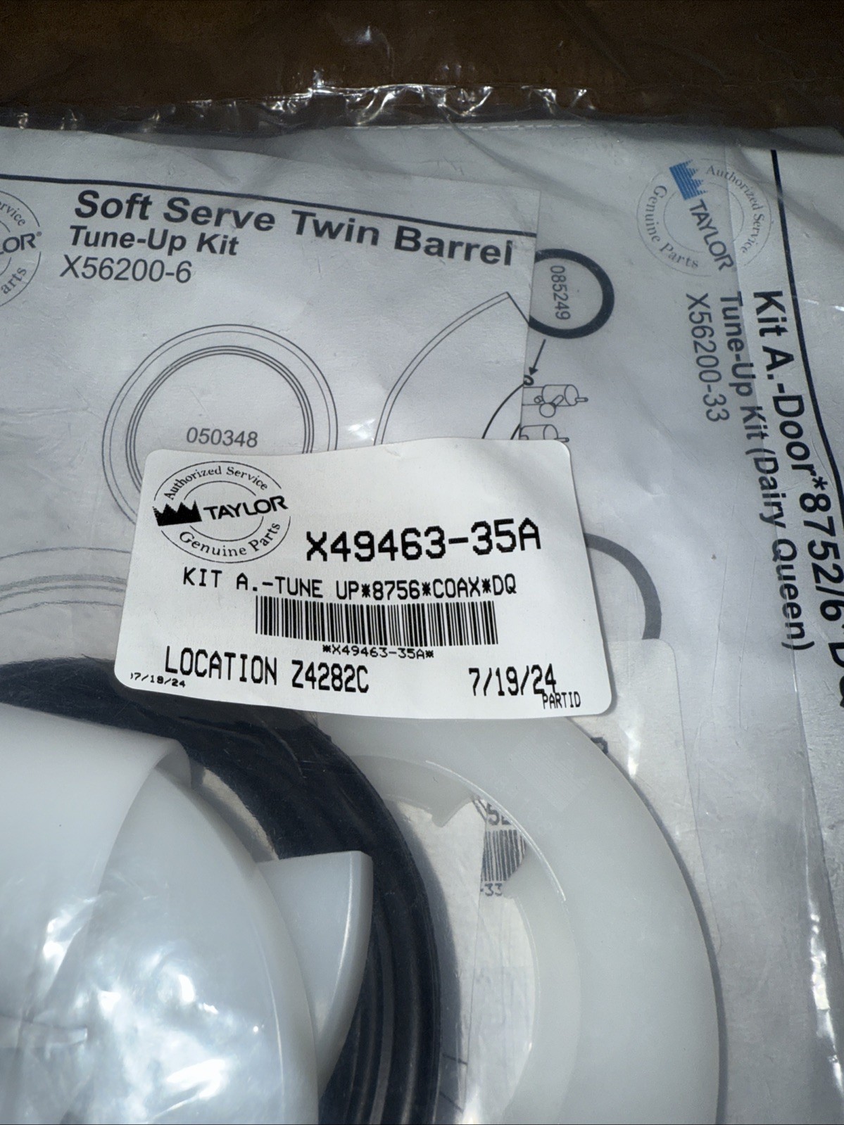 Taylor X4946335A Tune Up Kit 8756Coaxdq