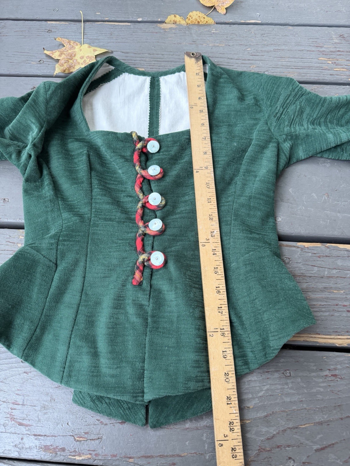 Victorian Christmas Costume 3-Piece Dickens Caroler Dress Bodice Skirt Set