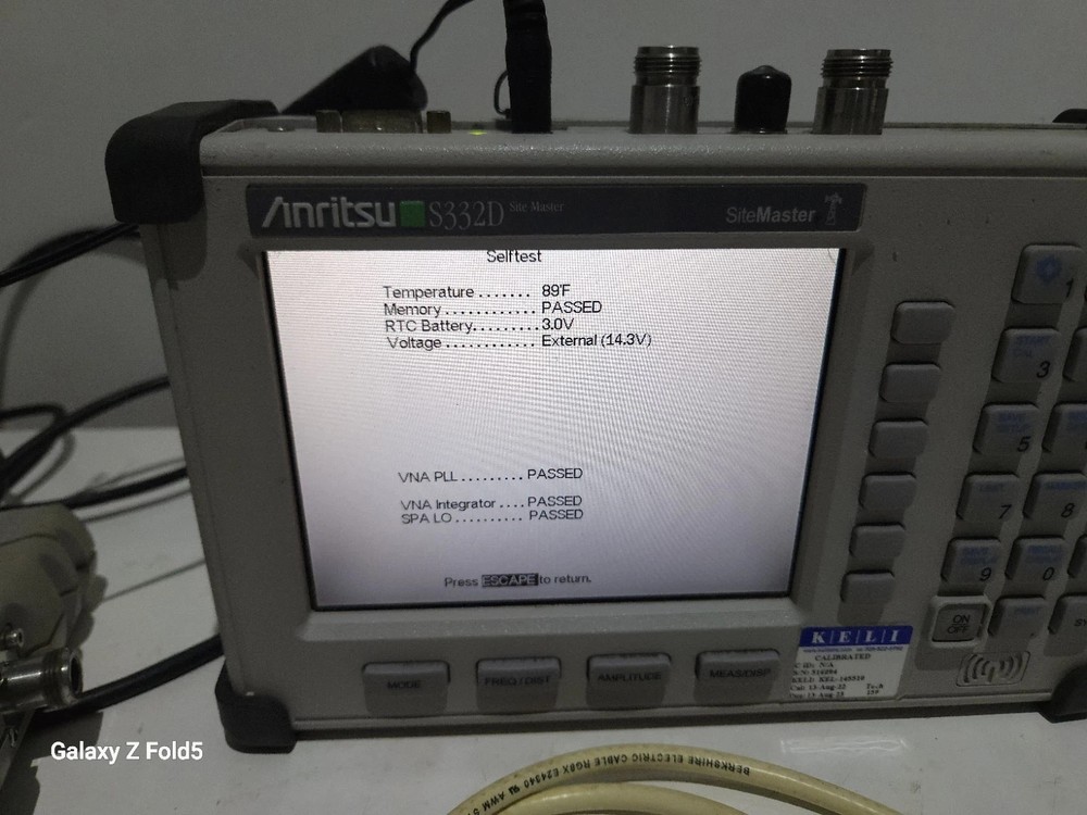 Anritsu S332D Site Master Cable & Antenna Analyzer optn3,21