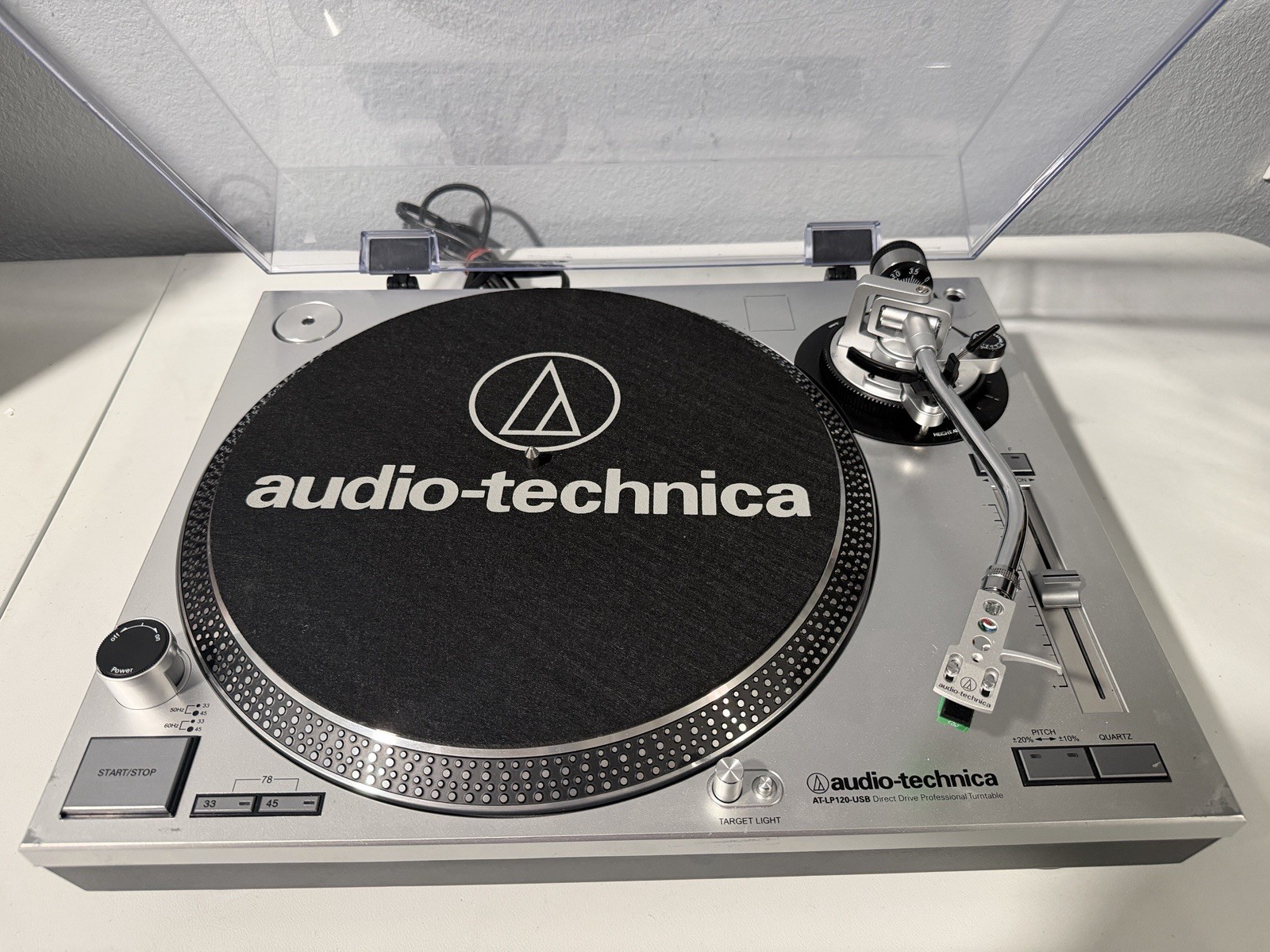 Audio Technica AT-LP120-USB Direct Drive Turntable Fully Tested Professional🔥🔥