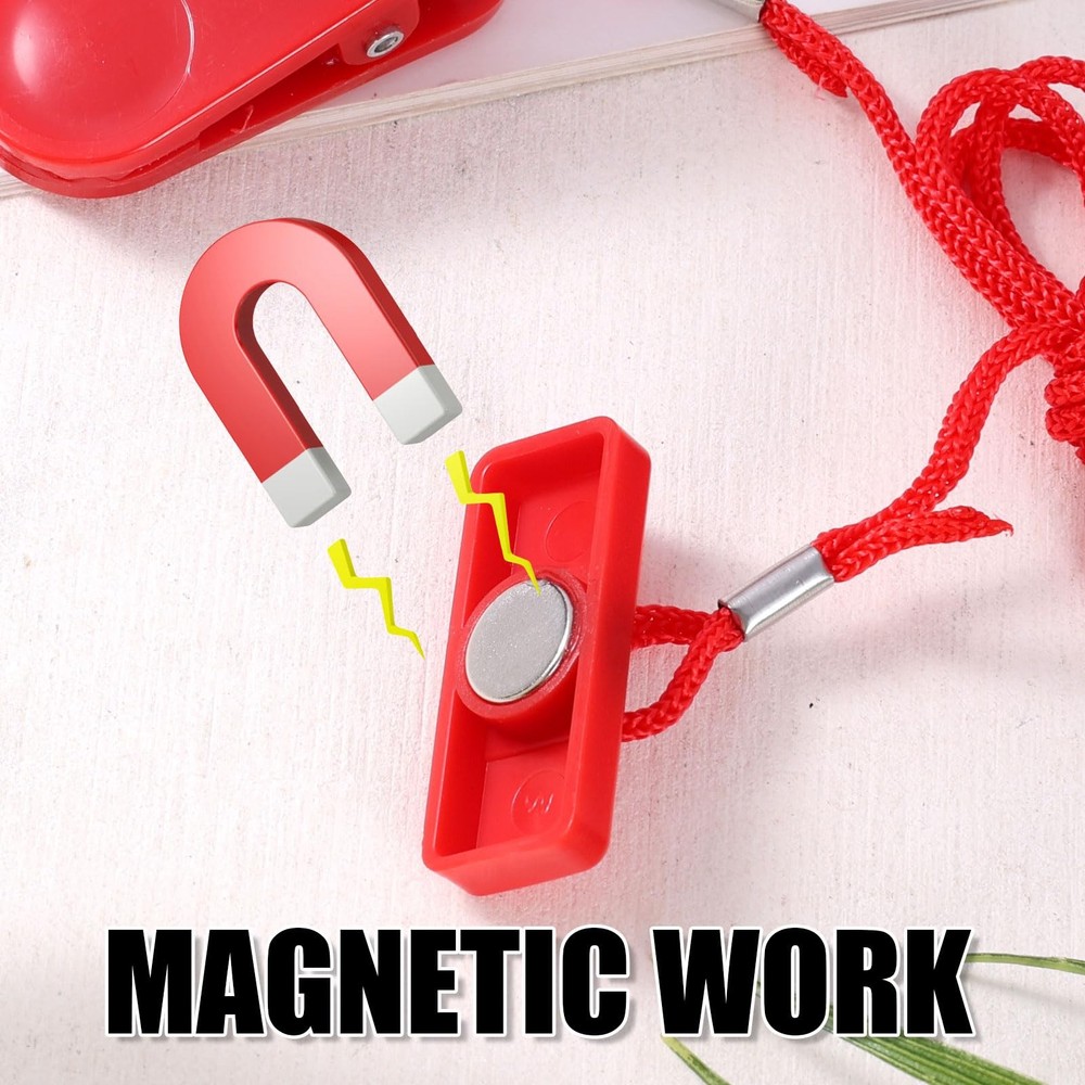 Treadmill Magnet Safety Key Replacement, Universal red