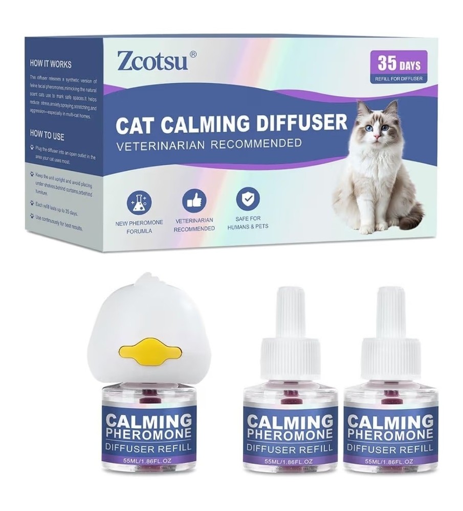 Cat Calming Diffuser - Reduce Scratching, Spraying,stress For Kittens & Cats
