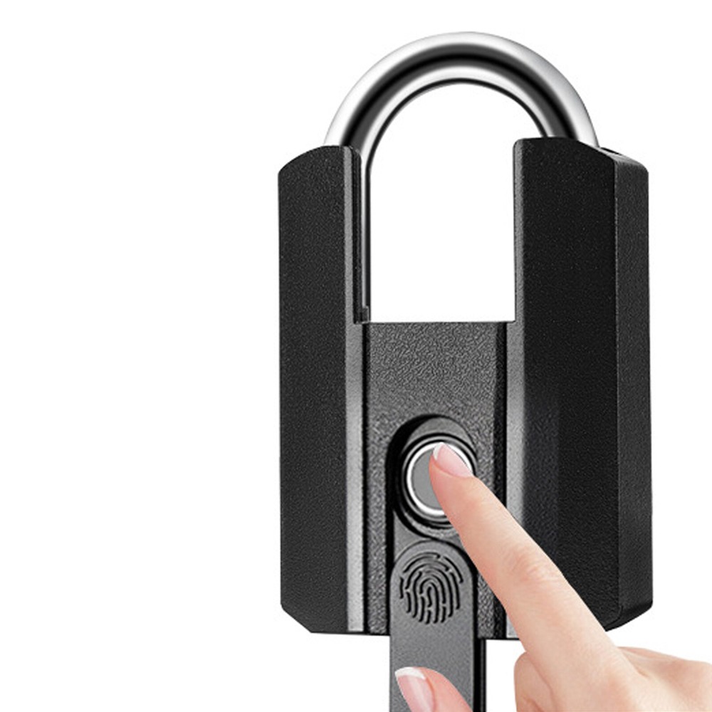 Smart Fingerprint Door Lock Keyless Padlock Security USB Rechargeable
