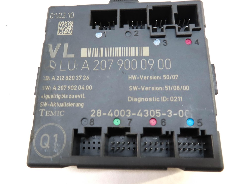 2010 MERCEDES E350 (W207) FRONT LEFT DRIVER DOOR WINDOW CONTROL MODULE