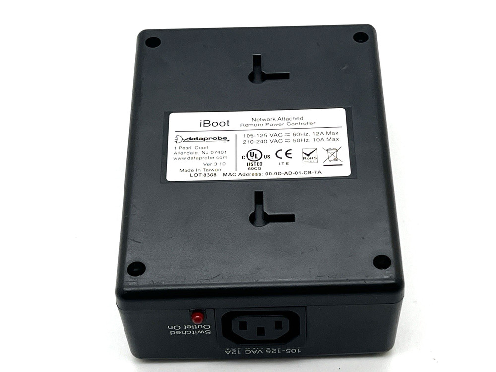 DATAPROBE iBOOT NETWORK ATTACHED REMOTE POWER CONTROLELR ONLY TESTED (a)