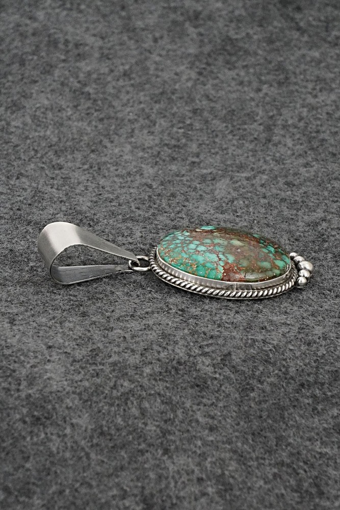 Turquoise & Sterling Silver Pendant - Eugene Gruber