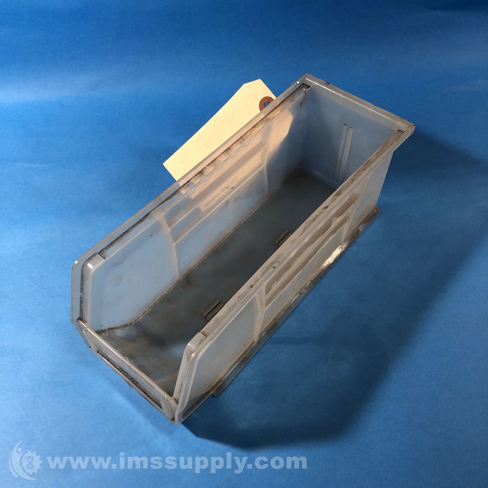 Uline S-13536 Color Clear Plastic Stackable Bin USIP