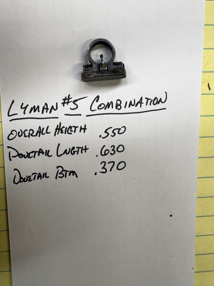 Antique Lyman No. 5 Folding Combination Front Sight