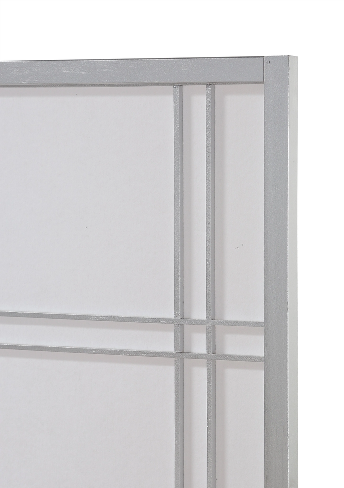 Seto 4-Panel Silver Room Divider Screen