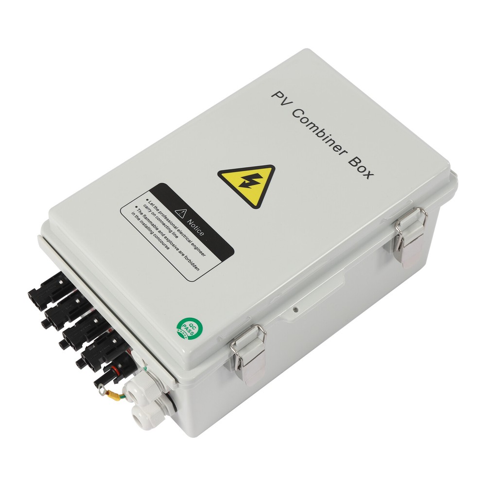 4String Solar PV Combiner Box 63A Circuit Breaker Solar Panel System Waterproof