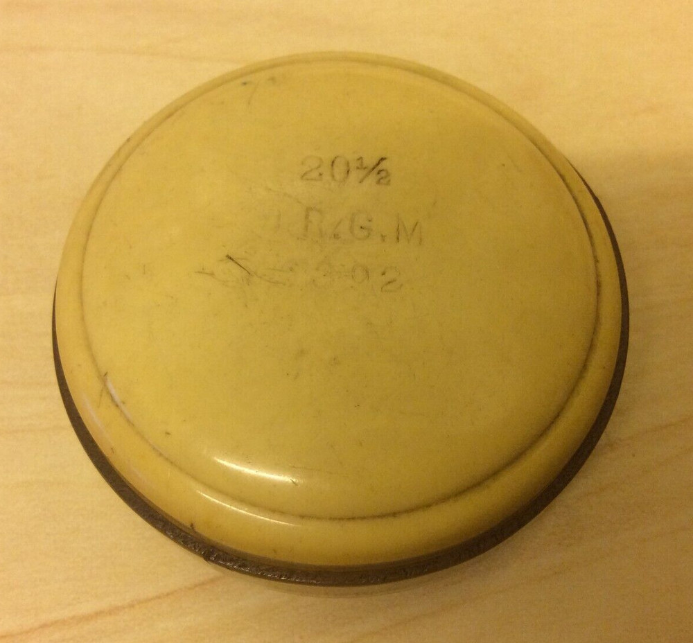 RARE ANTIQUE GERMAN MILITARY DRGM 6392 20 1/2 POCKET WATCH PROTECTIVE COVER WWI