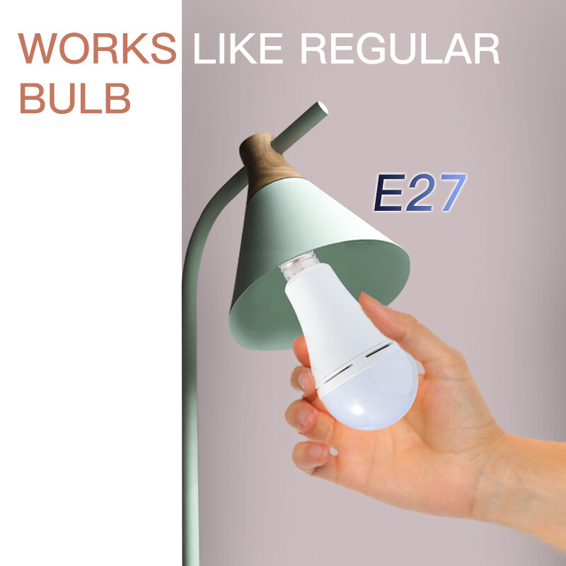 9W(60W) Led Bulb Rechargeable LED Light Bulbs with Battery backup Emergency