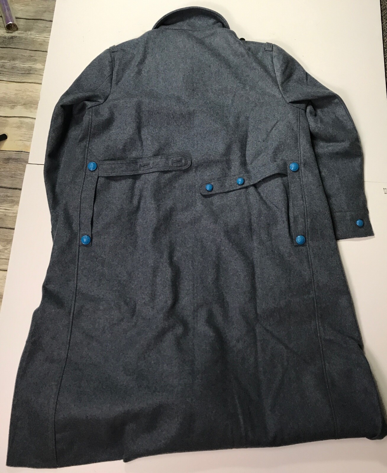 WWI FRENCH M1915 HORIZON BLUE WOOL WINTER OVERCOAT GREATCOAT- SIZE 3 (42-44R)