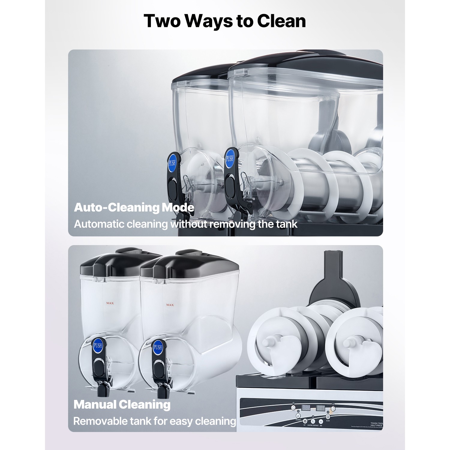 Commercial Slushy Machine 15Lx2 Tank Margarita Smoothie Cold Frozen Drink Maker