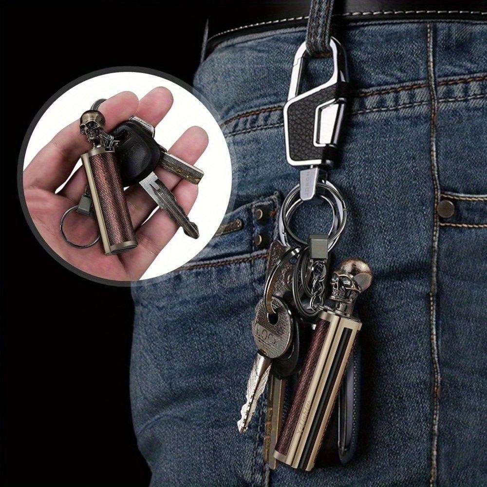 2pc Portable Permanent Match Keychain, Flint Matchstick Fire Starter Lighter