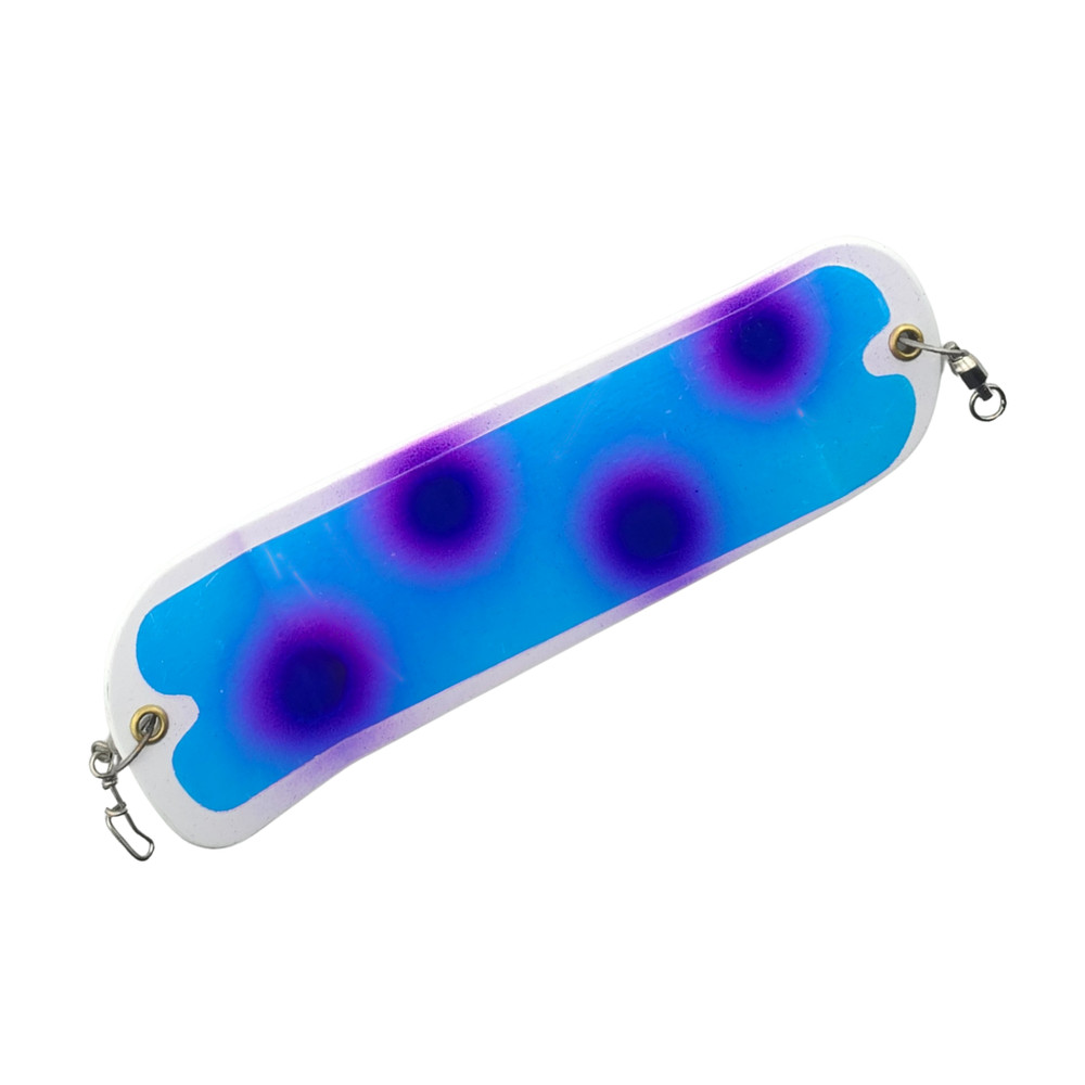 Custom Airbrushed 8" Flasher - Salmon / Trolling - Grape Vine