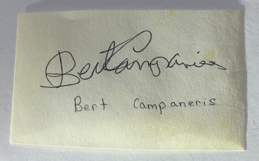 Bert Campaneris cut autograph
