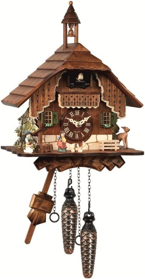 Quartz Cuckoo Clock Black Forest House