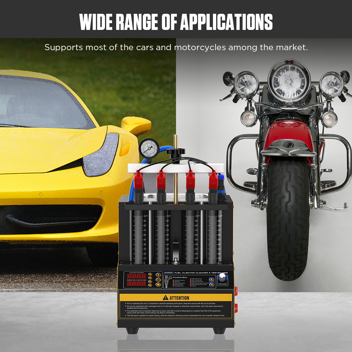 AUTOOL CT160 Car Ultrasonic Fuel Injector Cleaner&Tester Machine Upgrade CT150