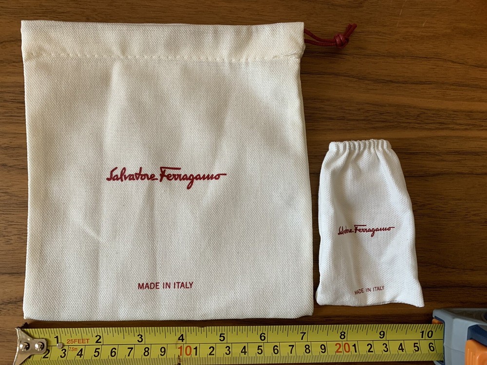 Ferragamo belt drawstring dust bag
