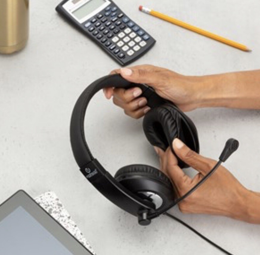 Essentials: USB School Testing Headset w/ Boom Microphone