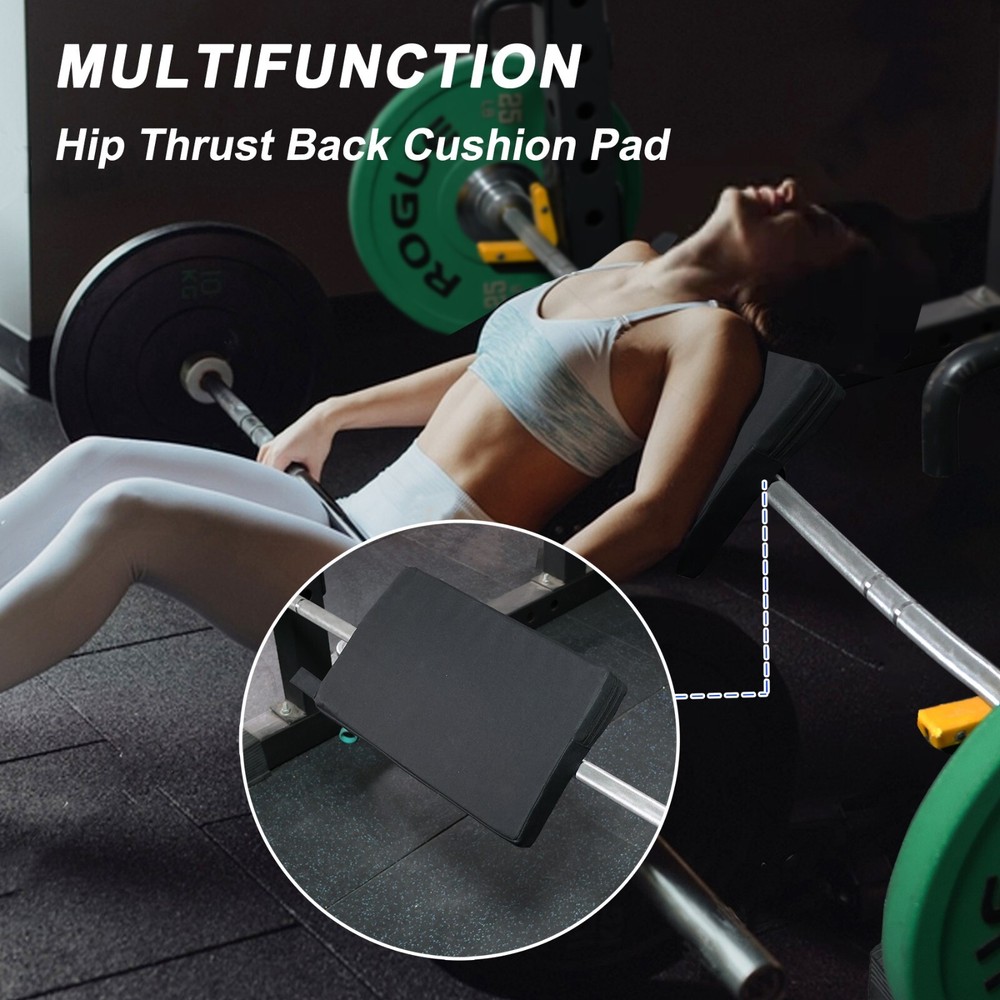 Square Hip Thrust Pad Protective Extra Thick foam pad for Barbell Weightlifting
