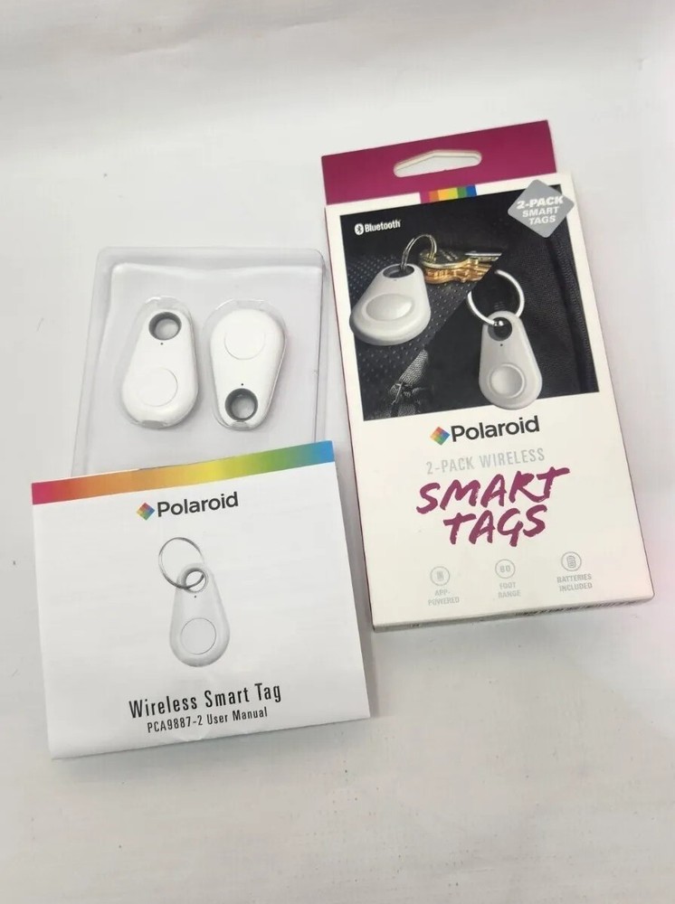 Polaroid Bluetooth 2 Pack Wireless Smart Tags - Open Box
