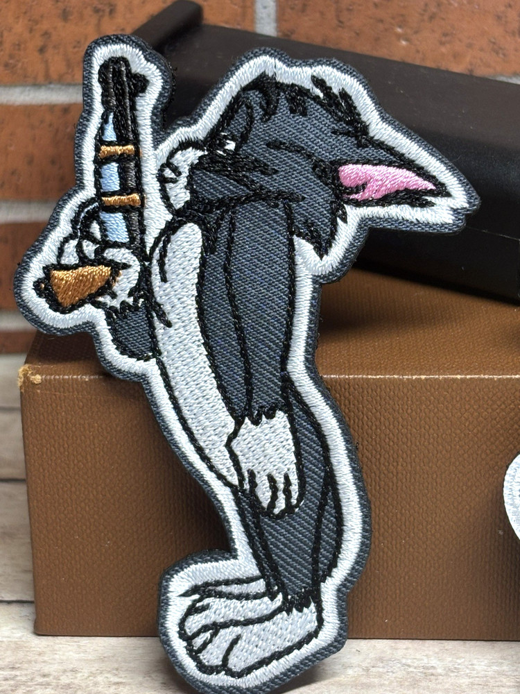 Tactical Morale Patch - Embroidered Tom & Jerry Patch Set - Hook Loop Gun Patch