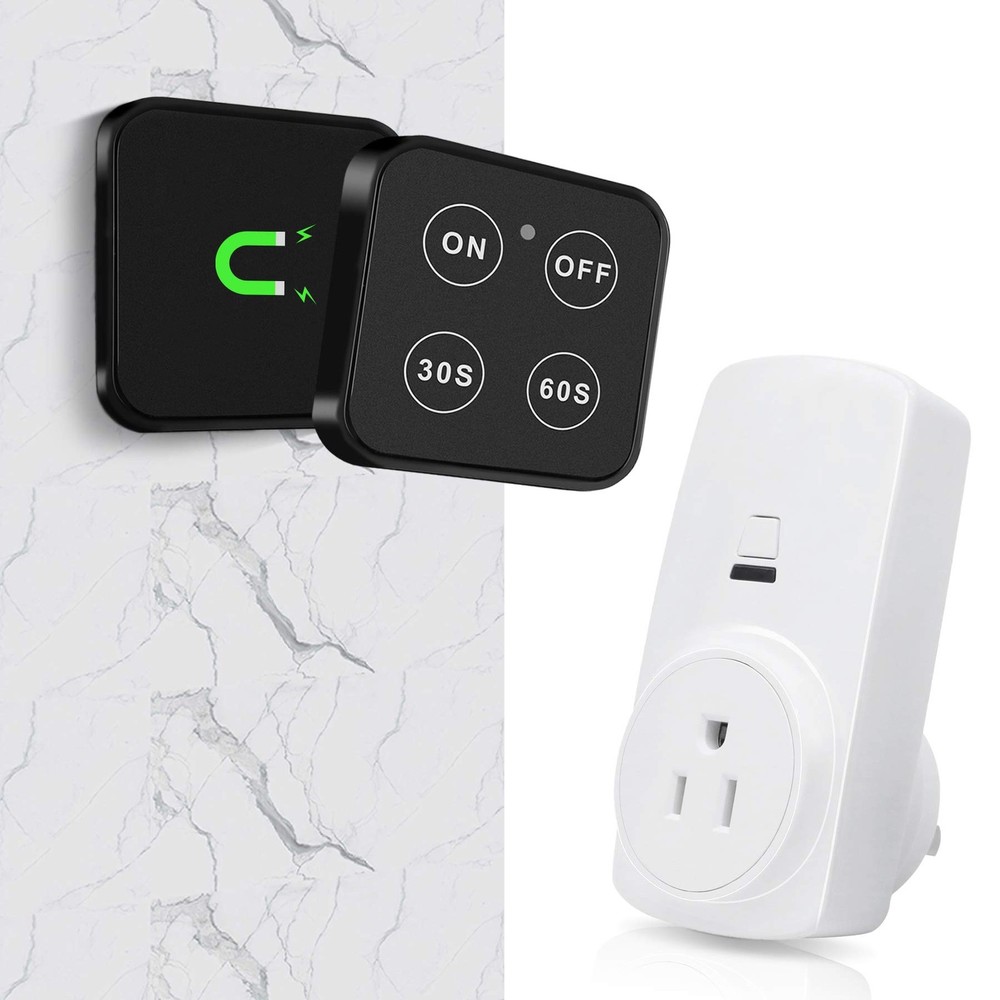 Garbage Disposal Wireless Switch Kit with 30s 60s Portable Timer Remote, Sink Wa