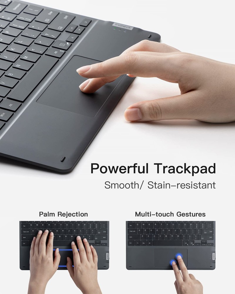 Inateck Surface Pro 11 Keyboard, Keyboard Compatible with Grey