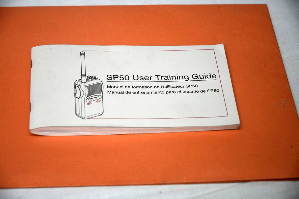 User training guide for Motorola SP50 radio