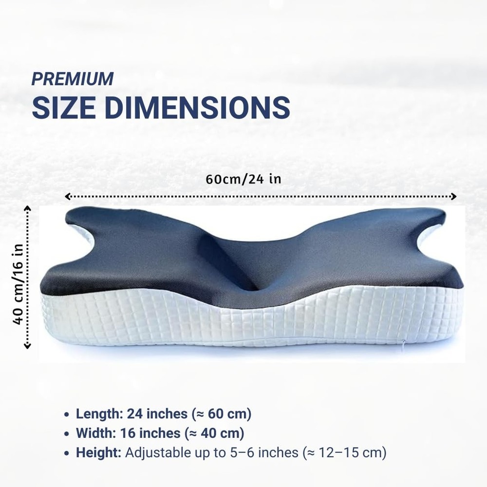 Adjustable Memory Foam Pillow – Ergonomic Support for Side, Back & Stomach Sl...