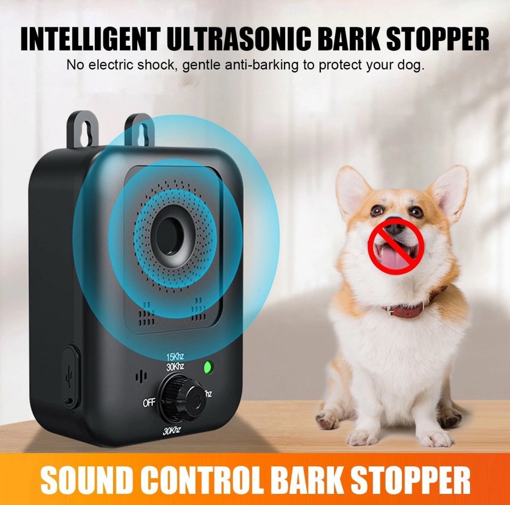 Anti Barking Device Ultrasonic Dog Barking Control Devices 3 Modes Remote Train